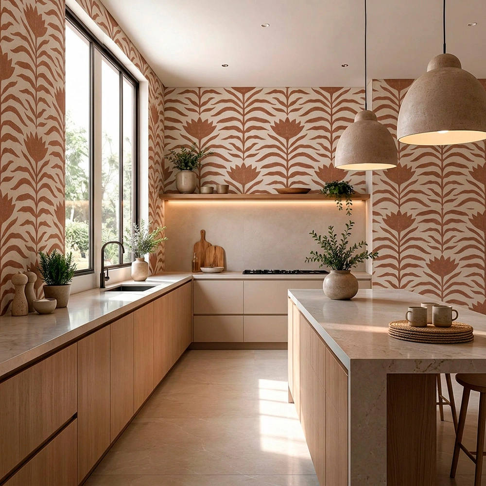 Novotech Grafiche - Carta da parati personalizzata per cucina e ambiente residenziale